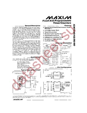 ICM7240IWE+T datasheet  